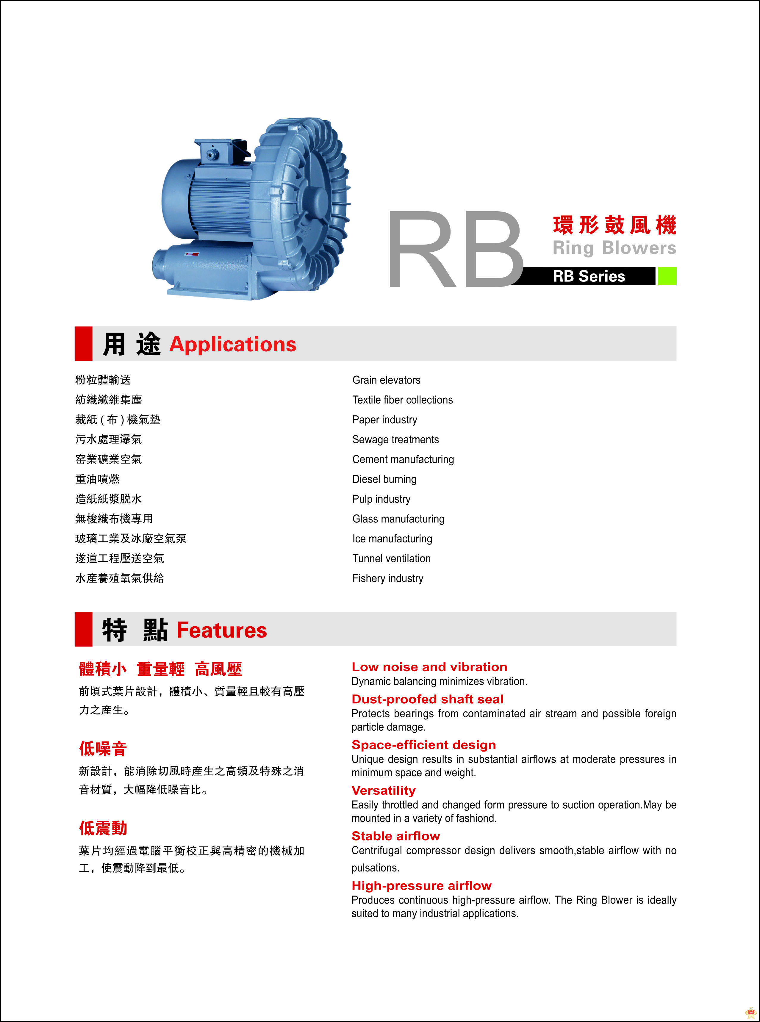 RB-750 0.75KW 1HP高压环形鼓风机 RB-750环形鼓风机,RB-750高压鼓风机,RB-750台湾鼓风机,RB-750全风鼓风机,RB-750 0.75KW鼓风机