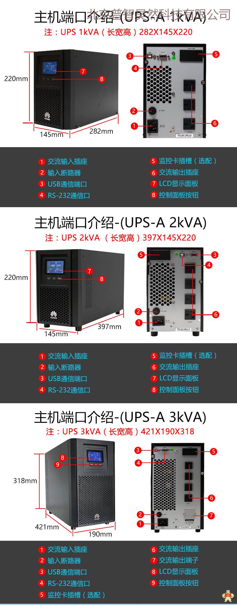 华为在线式UPS不间断电源 UPS2000-A-2KTTS 2KVA/1600W内置电池 电脑服务器稳压供电15分钟 华为UPS电源,UPS,UPS电源,不间断电源,华为