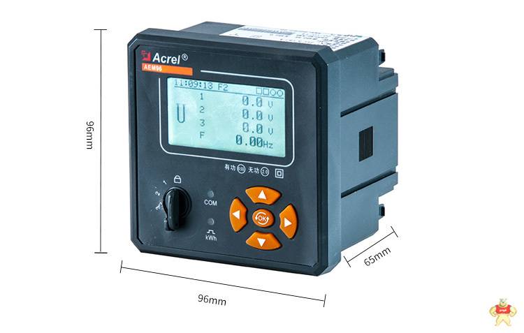 安科瑞多功能电表 AEM96/K 嵌入式安装88*88开孔选配485通讯 