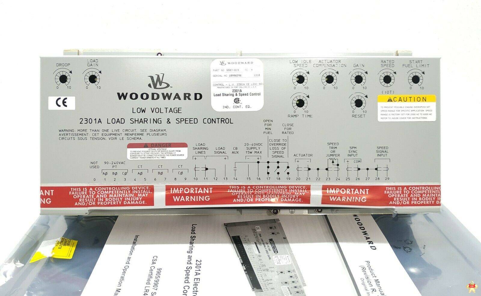 9907-105伍德沃德Woodward全系列调速器控制器 