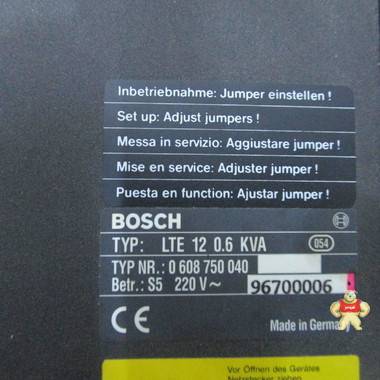 BOSCH LTE120.6KVATyp:060875 PLC系统备件 智能自动化工控 PLC系统备件