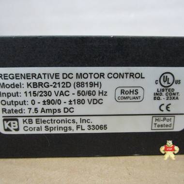 KB KBRG-212D PLC系统备件 PLC系统备件