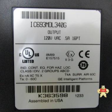 美国GE IC693MDL340G 模块 智能自动化工控 模块