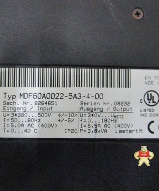 SEW MDF60A-0022-5A3-4-00 变频器 智能自动化工控 变频器