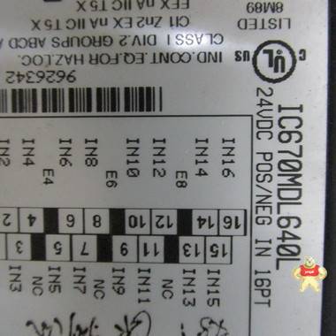 GE IC670MDL640L PLC 智能自动化工控 PLC