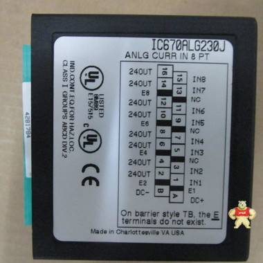 美国GE IC670ALG230J 输出输入模块 智能自动化工控 输出输入模块