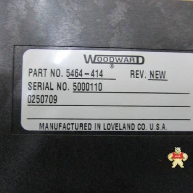 WOODWARD 5464-414 PLC系统备件 智能自动化工控 PLC系统备件