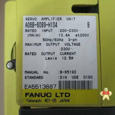 FANUC A06B-6089-H104 伺服放大器 智能自动化工控 伺服放大器