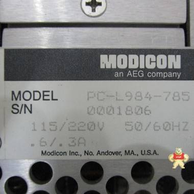 MODICON PC-L984-785 PLC系统备件 智能自动化工控 PLC系统备件