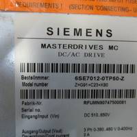 SIEMENS 6SE7012-0TP50-Z 变频器 智能自动化工控