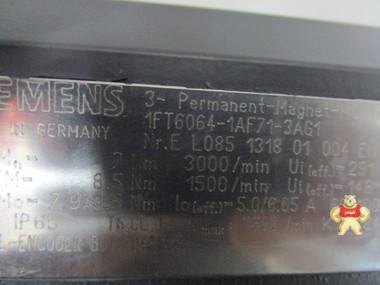 SIEMENS 1FT6064-1AF71-3AG1 伺服驱动电机 智能自动化工控 伺服驱动电机