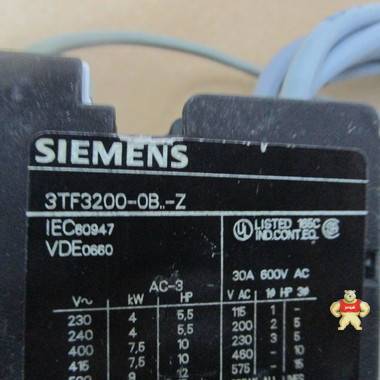 SIEMENS 3TF3200-OB-Z 交流继电器 智能自动化工控 交流继电器