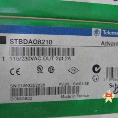 Schneider STBDA08210 模块 智能自动化工控 模块