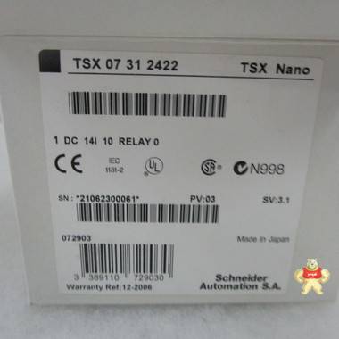 SCHNEIDER TSX07312422 plc TSX07312422,TSX07312422,TSX07312422