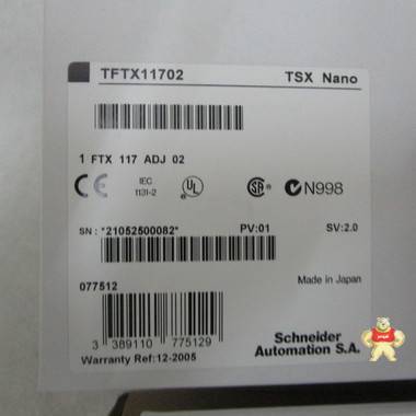 TFTX11702 备件PLC模块 SCHNEIDER 现货 TFTX11702,TFTX11702,TFTX11702