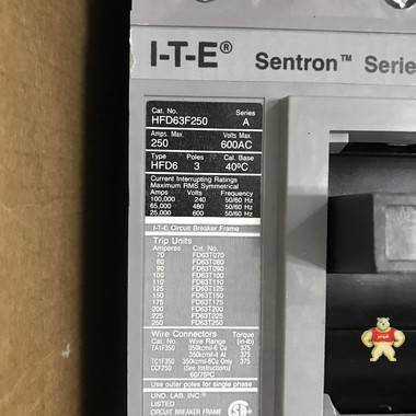 SIEMENS HFD63F250 空气开关 智能自动化工控 空气开关