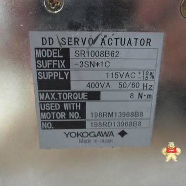 YOKOGAWA SR1008B62 PLC系统备件 PLC系统备件