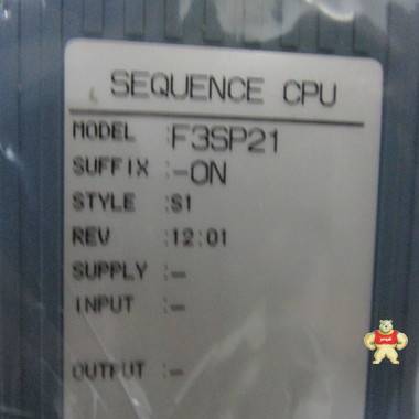YOKOGAWA F3SP21-0N PLC模块 PLC模块