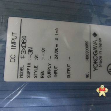 YOKOGAWA F3XD64-3N 输入模块 输入模块