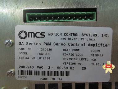 MCS SA1000 PLC系统备件 PLC系统备件