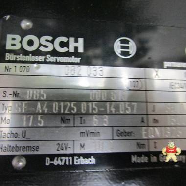 bosch SF-A4.0125.015-14.057 电机 智能自动化工控 PLC系统备件