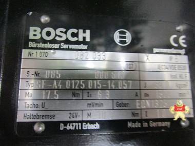 bosch SF-A4.0125.015-14.057 电机 智能自动化工控 PLC系统备件