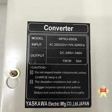 YASKAWA NPSO-0503L PLC系统备件 PLC系统备件