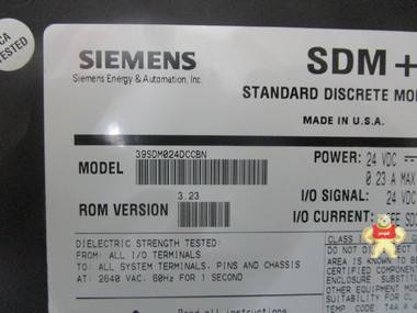 SIEMENS 39SDM024DCCBN 电源模块 