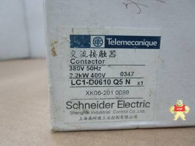 施耐德 LC1-D0610 交流接触器 智能自动化工控 
