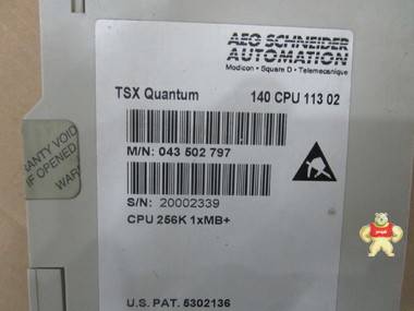 施耐德 140CPU11302 CPU模块 