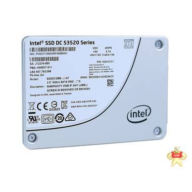 英特尔 S3520 S3520系列 960G 2.5寸 SATA3固态硬盘 企业级SSD S3520系列 960G 2.5寸 SATA3固态硬盘 企业级SSD