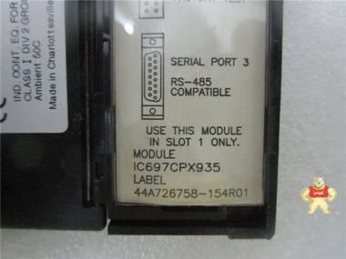 IC697CPX935 模块PLC系统备件 GE 通用电气 IC697CPX935