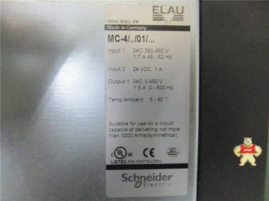 MC-4/11/01/400 模块 ELAU 现货 MC-4/11/01/400