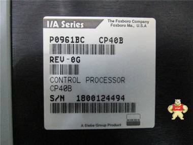 CP40B CP40B 模块PLC备件 FOXBORO 现货 CP40B