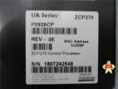 ZCP270 P0926CP 输入输出模块 FOXBORO 现货 