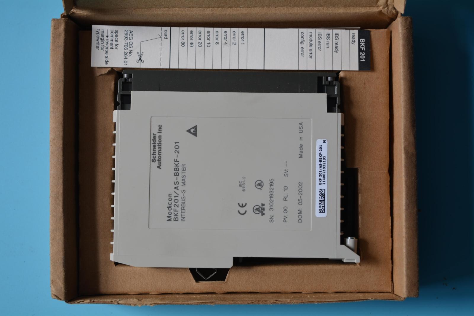 【A原装现货】莫迪康 Modicon PLC AS-BBKF-201 BKF201