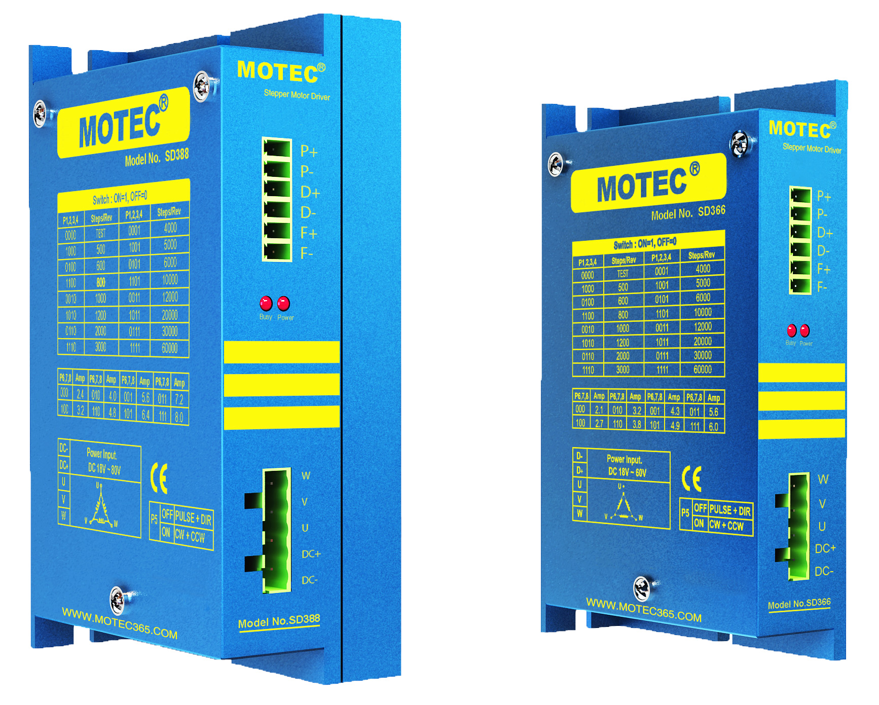 MOTEC智能型步进驱动器SD388B 总线型 内置PLC三相步进电机驱动器 直流步进 北京阿沃德自动化设备有限责任公司