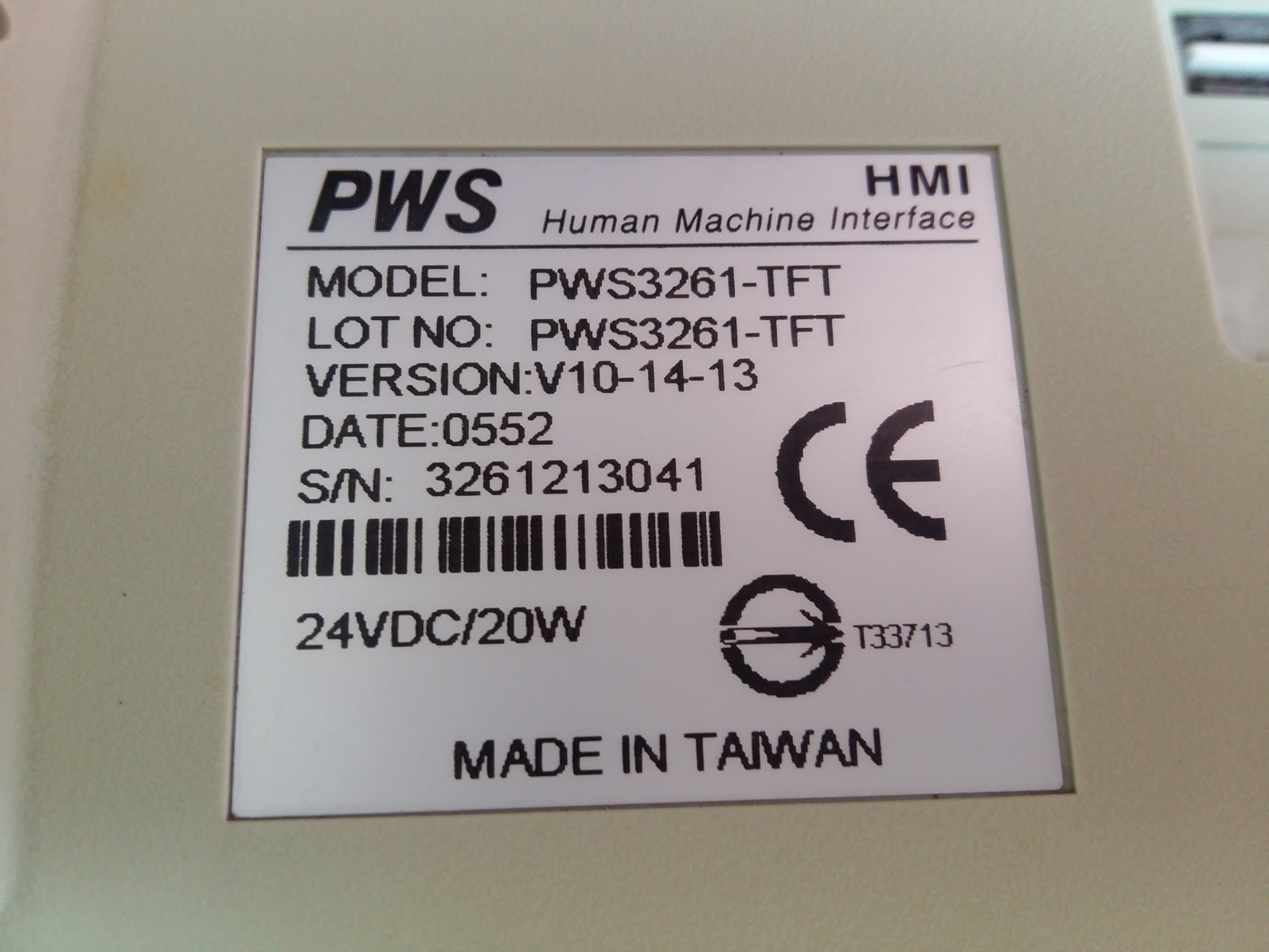 海泰克触摸屏 PWS3261-TFT 二手拆机 实物 测试包好 现货