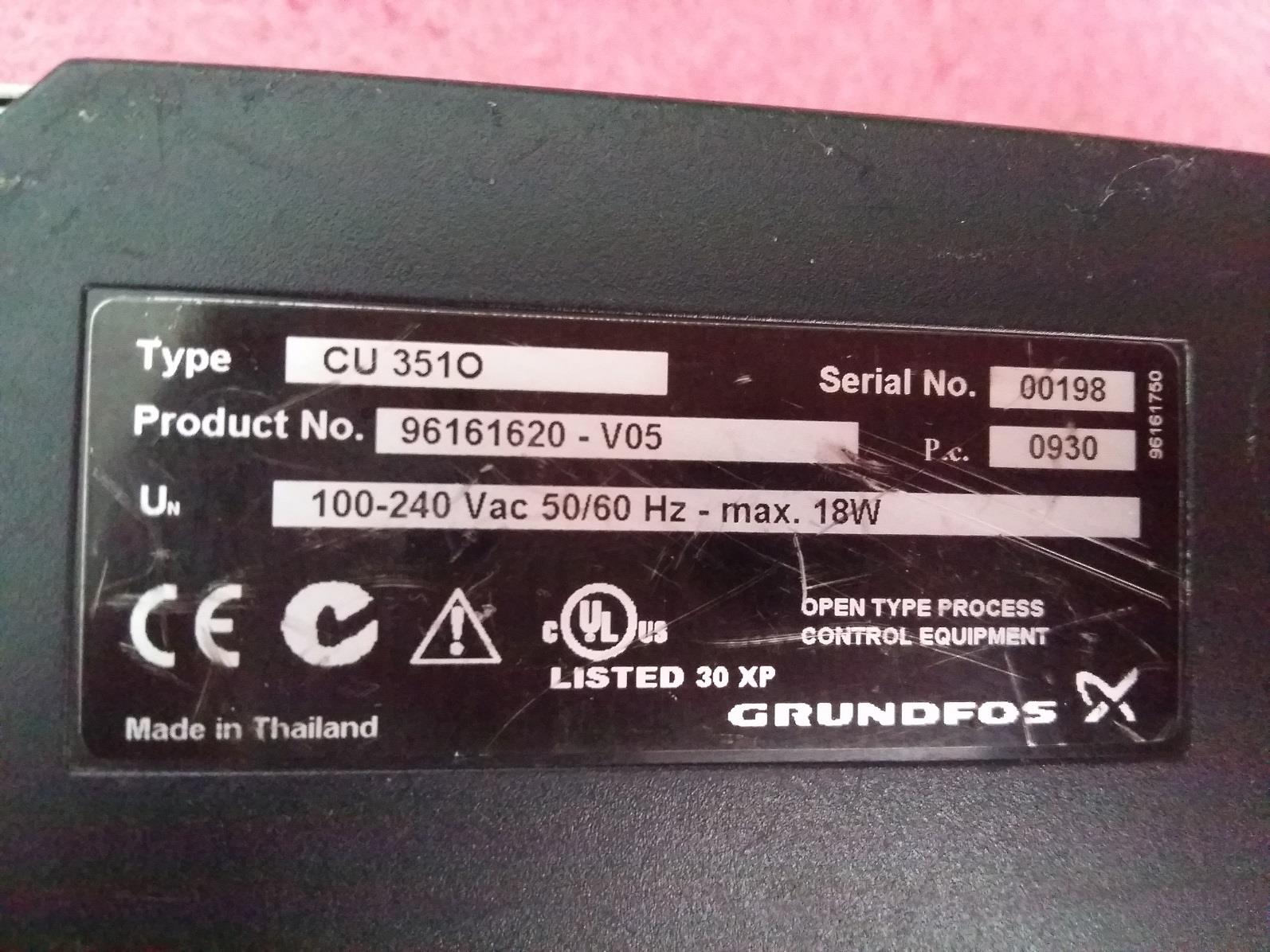 GRUNDFOS格兰富供水系统的控制器CU 351 CU351O/96161620-V05议价