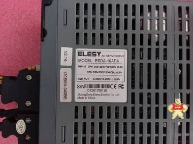 伊莱斯ELESY伺服电机驱动器 ESDA-10APA+130EMA-040BE22一套现货 