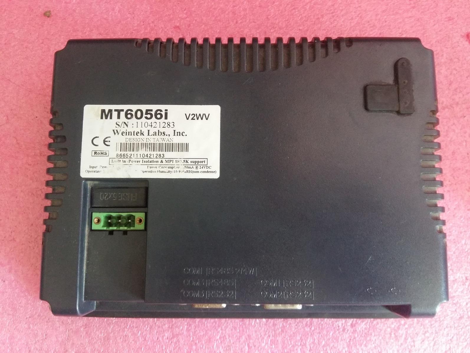 拆机 威纶触摸屏 MT6056I V2WV 二手 通电如图显示 配件卖
