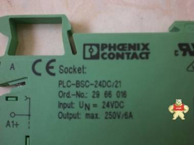 菲尼克斯 PLC-BSC-24DC/21 2966016 送2961105 原装现货 