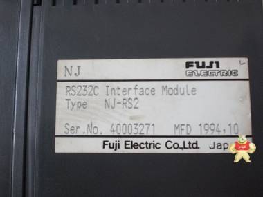 FUJI 富士 PLC模块 NJ-RS2   少一个上盖 原装现货 