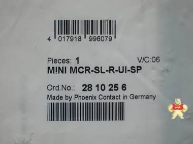 Phoenix 变送器 MINI MCR-SL-R-UI-SP 2810256 全新 原装现货 