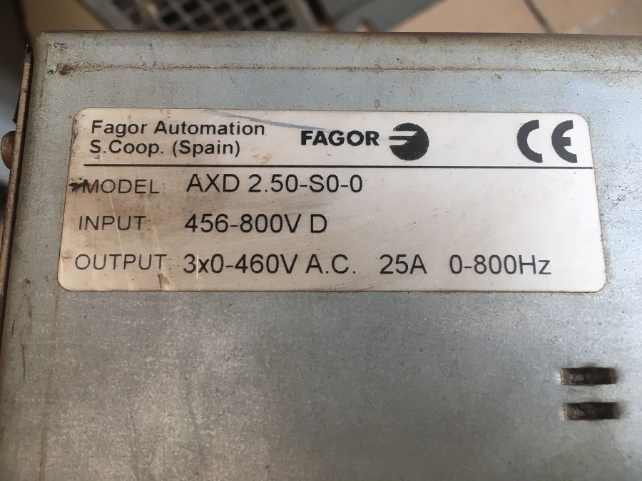 FAGOR发格驱动器AXD1.25-S0-0、AXD2.50-S0-0 原装现货