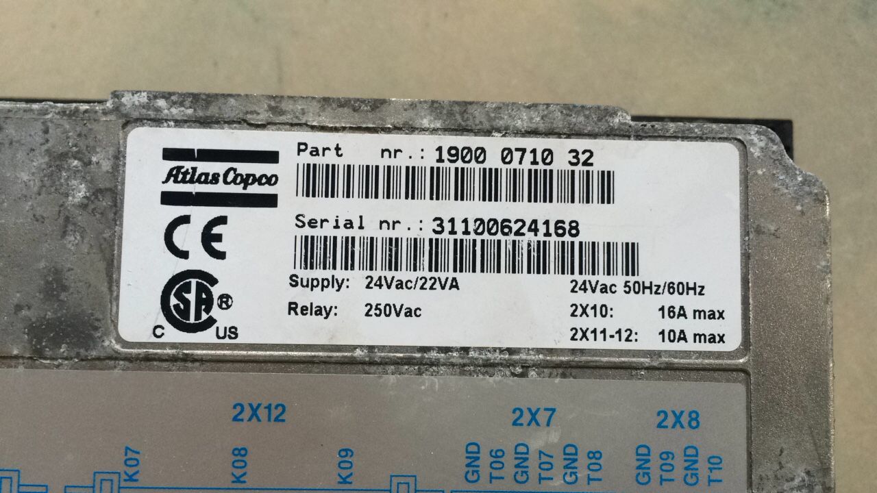 Atlas Copco阿特拉斯操作屏1900071032、1900 0710 32