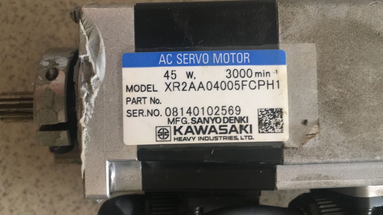 KAWASAKI川崎机器人伺服电机XR2AA04005FCPH1 原装现货