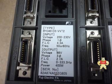 富士伺服器RYC401D3-VVT2....RYC201D3-VVT2 成色漂亮 