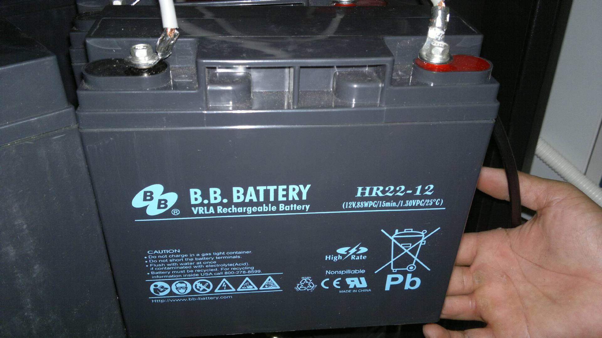 美美BB铅酸蓄电池12V 22AH美美BB电池HR22-12医疗器械电源  原装现货