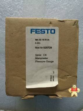 全新原装FESTO费斯托压力表MA-50-16-R1/4-E-RG现货525729 